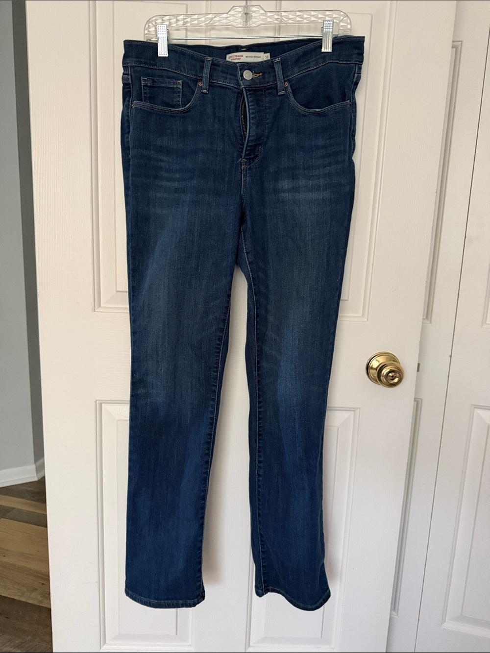 Women’s Signature by Levi Strauss Dark Blue Straight-Leg Jeans